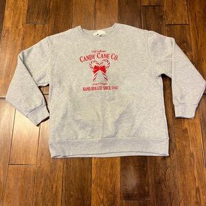 Women’s candy cane sweatshirt